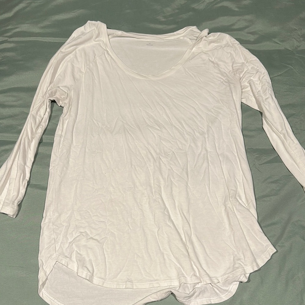 a.n.a Women's Cream Long Sleeve Tee
